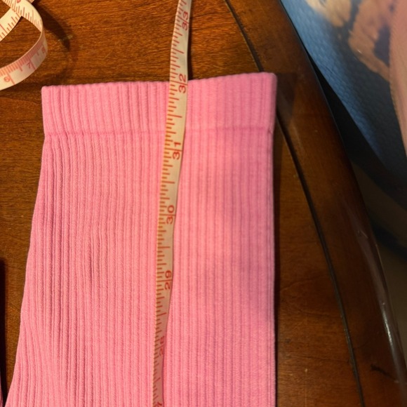 Victoria's Secret‎ PINK Active Neon Pink Dip Dye Ombre Ribbed Leggings Size S - Picture 12 of 12